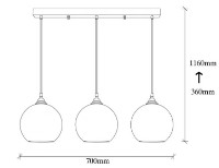 Люстра Trendy Aur 022 70x116x20cm GTR002634 фото №2 — интернет-магазин Desire.md