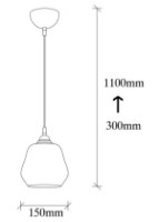 Lustră Trendy Aur 030 15x110x15cm GTR002553 imaginea #2 — magazin online Desire.md