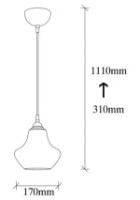 Люстра Trendy Aur 050 17x111x17cm GTR002554 фото №2 — интернет-магазин Desire.md