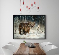 Pictură ArtDesign Tiger in the Winter Forest 40x55cm (FA-10002)