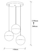 Люстра Trendy Bastos 6156 44x111x44cm GTR002773 фото №2 — интернет-магазин Desire.md