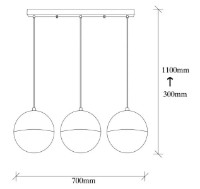 Люстра Trendy Bastos 6161 70x111x20cm GTR002774 фото №2 — интернет-магазин Desire.md