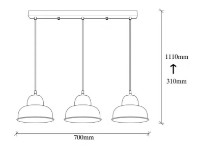 Люстра Trendy Berceste 180BLACK-S1 70x111x40cm GTR002696 фото №2 — интернет-магазин Desire.md