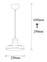 Люстра Trendy Berceste 182BLACK-S 22x109x22cm GTR002665 фото №2 — интернет-магазин Desire.md