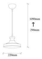 Люстра Trendy Berceste 182VINTAGE-S 22x109x22cm GTR002666 фото №2 — интернет-магазин Desire.md