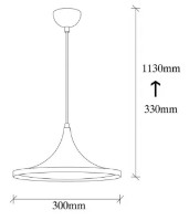 Люстра Trendy Berceste 193BLACK-S 30x113x30cm GTR002667 фото №2 — интернет-магазин Desire.md