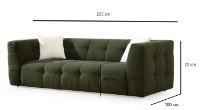 Canapea Trendy Cady Green 100x235x72cm GTR003234 imaginea #5 — magazin online Desire.md