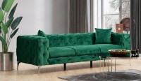 Canapea Trendy Como Green 90x73x237cm GTR003238