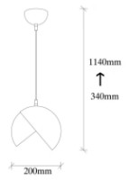 Люстра Trendy Berceste 252-S 20x114x20cm GTR002669 фото №2 — интернет-магазин Desire.md