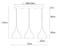 Люстра Trendy Berceste N-1387 72x118x72cm GTR002532 фото №2 — интернет-магазин Desire.md