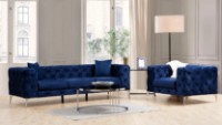 Canapea Trendy Como Navy Blue 90x73x237cm GTR003240 imaginea #4 — magazin online Desire.md