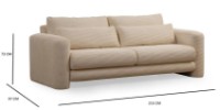Canapea Trendy Crin Beige 97x215x73cm GTR003282 imaginea #4 — magazin online Desire.md