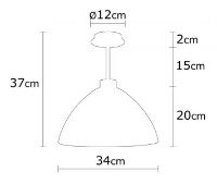 Люстра Trendy Bergama N-146 34x37x34cm GTR002526 фото №2 — интернет-магазин Desire.md