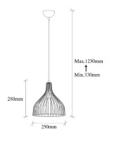 Люстра Trendy Cafu 11566 25x123x25cm GTR002430 фото №3 — интернет-магазин Desire.md