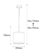 Люстра Trendy Calea 11615 20x35x20cm GTR002450 фото №3 — интернет-магазин Desire.md