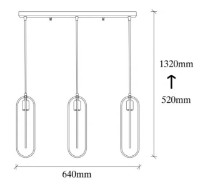 Люстра Trendy Cerco 2031 64x132x8cm GTR002765 фото №2 — интернет-магазин Desire.md