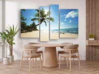 Pictură ArtDesign Tropical beach 136х86cm (Q-10015)