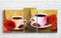 Pictură ArtDesign Two cups of coffee 133x65cm (E-10240)