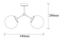 Люстра Trendy Damar 6332 44x28x15cm GTR002604 фото №2 — интернет-магазин Desire.md
