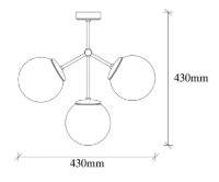 Люстра Trendy Damar 6337 43x43x5cm GTR002616 фото №2 — интернет-магазин Desire.md