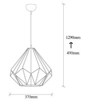 Люстра Trendy Diamant 703-S 37x129x37cm GTR002668 фото №2 — интернет-магазин Desire.md