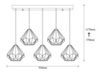 Люстра Trendy Diamant 704-5S1 93x117x93cm GTR002706 фото №2 — интернет-магазин Desire.md