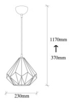 Люстра Trendy Diamant 704-S 23x117x23cm GTR002661 фото №2 — интернет-магазин Desire.md