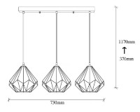 Люстра Trendy Diamant 704-S1 73x117x73cm GTR002697 фото №2 — интернет-магазин Desire.md
