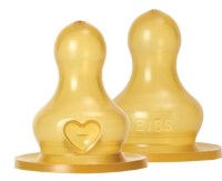 Sfecuri pentru biberoane BIBS Bottle Latex Nipple 2 Pack Medium (5000002)