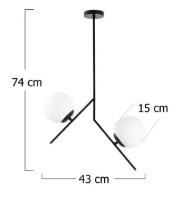 Люстра Trendy Dolunay 144-AV 43x74x15cm GTR002698 фото №2 — интернет-магазин Desire.md
