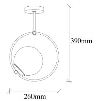 Люстра Trendy Dolunay 3901 26x39x15cm GTR002585 фото №2 — интернет-магазин Desire.md