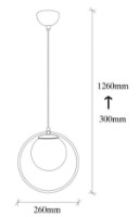 Люстра Trendy Dolunay 4491 26x126x15cm GTR002582 фото №2 — интернет-магазин Desire.md