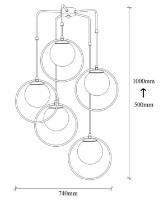 Люстра Trendy Dolunay 4511 74x103x74cm GTR002648 фото №2 — интернет-магазин Desire.md