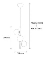 Люстра Trendy Domino 11046 36x46x36cm GTR002461 фото №2 — интернет-магазин Desire.md