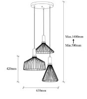Люстра Trendy Draga 11215 54x50x63cm GTR002460 фото №2 — интернет-магазин Desire.md