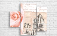 Картина ArtDesign Vintage postcards 145x125cm (R-10234) фото №1 — интернет-магазин Desire.md