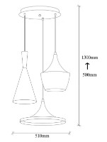 Люстра Trendy Elmas 3556 51x130x51cm GTR002618 фото №2 — интернет-магазин Desire.md