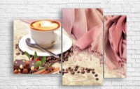 Pictură ArtDesign Warm scarf and cappuccino 142x96cm (E-10086)