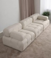 Canapea Trendy Doblo L1-O1-1R Bouclette Cream 100x300x80cm GTR003246 imaginea #2 — magazin online Desire.md