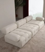 Canapea Trendy Doblo L1-O1-1R Bouclette Cream 100x300x80cm GTR003246 imaginea #3 — magazin online Desire.md