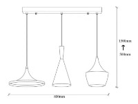 Люстра Trendy Elmas 3561 80x130x80cm GTR002614 фото №2 — интернет-магазин Desire.md