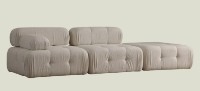 Canapea Trendy Doblo L1-O1-Pouffe Bouclette Cream 100x300x80cm GTR003249 imaginea #2 — magazin online Desire.md