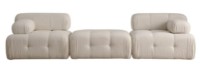 Canapea Trendy Doblo L1-Pouffe-1R Bouclette Cream 100x300x80cm GTR003251 imaginea #2 — magazin online Desire.md