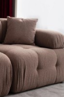 Canapea Trendy Doblo L1-Pouffe-1R Cappucino 100x300x80cm GTR003250 imaginea #4 — magazin online Desire.md