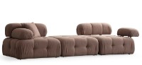 Canapea Trendy Doblo L1-Pouffe-1R Cappucino 100x300x80cm GTR003250 imaginea #5 — magazin online Desire.md