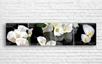 Pictură ArtDesign White calla lilies 205x50cm (C-10307)