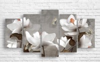 Pictură ArtDesign White flowers 150x80cm (C-10331)