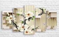 Pictură ArtDesign White flowers 150x80cm (C-10388)