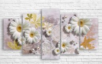 Pictură ArtDesign White flowers 150x80cm (C-10391)