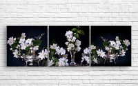 Pictură ArtDesign White flowers 154x50cm (C-10296)